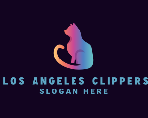 Animal - Gradient Cat Pet logo design