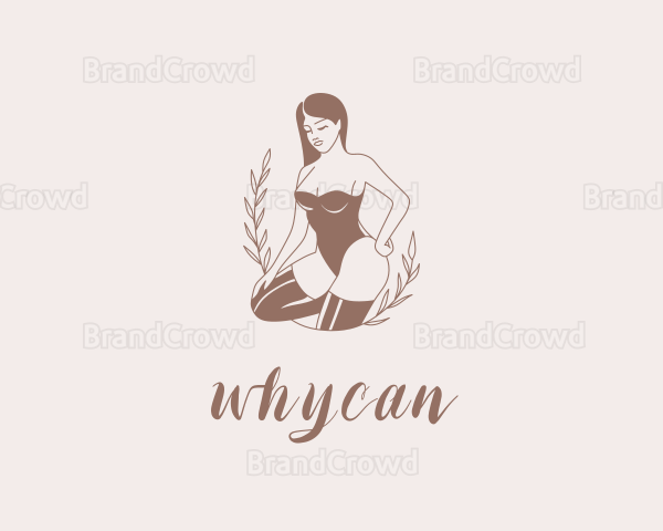 Sexy Lingerie Woman Logo