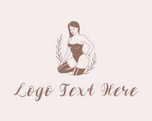 Dating Sites - Sexy Lingerie Woman logo design