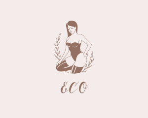 Sexy Lingerie Woman Logo