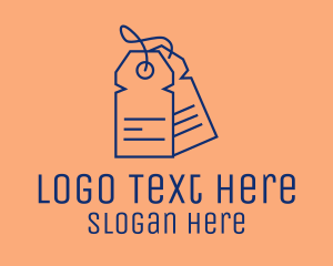 Coupon - Minimalist Clothes Tag logo design