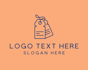 Coupon - Minimalist Clothes Tag logo design