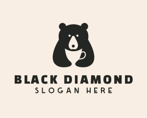 Bear Cup Drink logo design