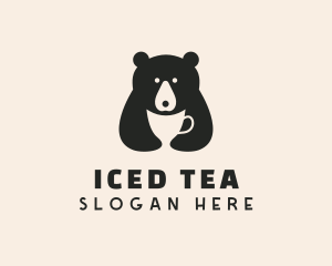 Bear Cup Drink logo design