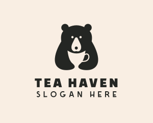 Bear Cup Drink logo design