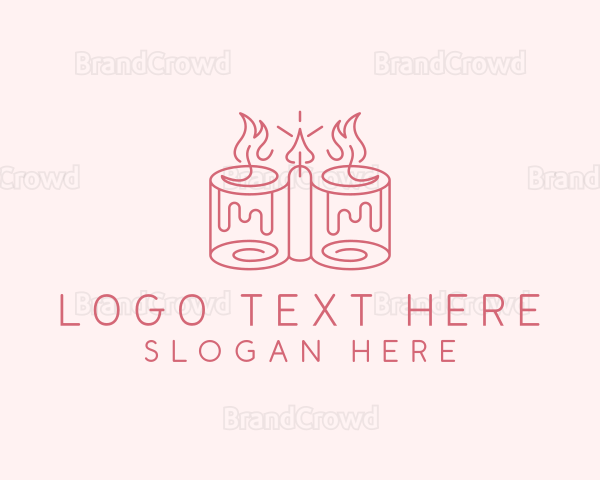 Candle Candlelight Decoration Logo