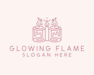 Candlelight - Candle Candlelight Decoration logo design