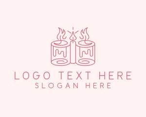 Candle Candlelight Decoration Logo