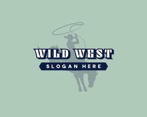 Cowboy Horse Rodeo logo design