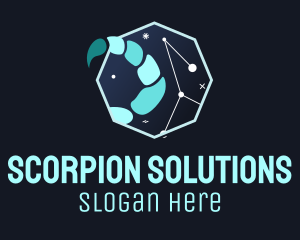 Scorpion - Scorpio Tail Astrology logo design