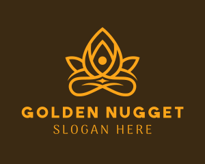 Golden Lotus Yoga Spa  logo design