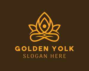 Golden Lotus Yoga Spa  logo design