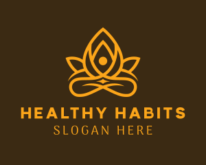 Golden Lotus Yoga Spa  logo design