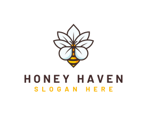 Floral Nature Beehive logo design