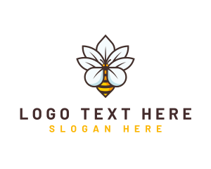 Insect - Floral Nature Beehive logo design