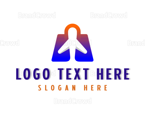 Airplane Shopping Bag Logo