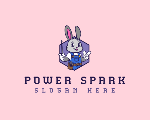 Electrician Maintenance Rabbit logo design