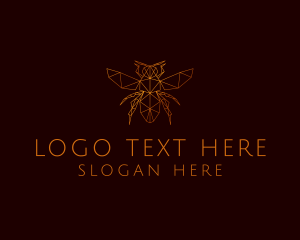 Fly - Flying Honeybee Insect logo design