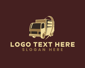 Haulage - Logistics Truck Transport logo design