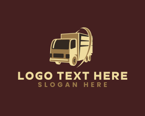 Forwarding - Logistics Truck Transport logo design