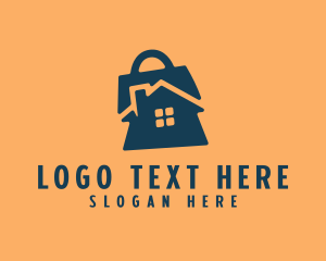 Shopping - Home Shopping Bag logo design