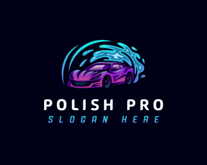 Polish - Automobile Car Wash logo design