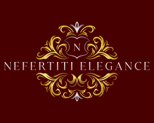 Luxury Leaf Ornament logo design