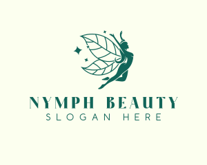 Nymph - Leaf Beauty Fairy logo design