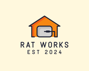 Home Computer Mouse logo design