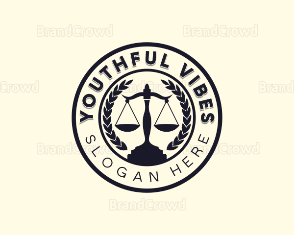 Judicial Attorney Lawyer Logo