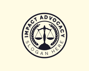 Judicial Attorney Lawyer logo design