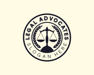 Judicial Attorney Lawyer logo design