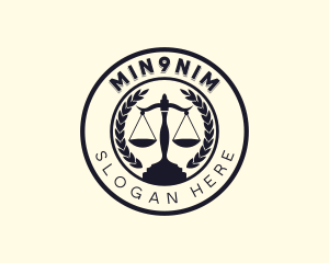 Judicial Attorney Lawyer logo design