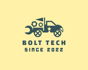 Bolts - Pickup Truck Wrench Tool logo design