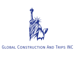 Blue Status of Liberty logo design