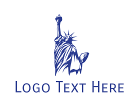 Chrysler - Blue Status of Liberty logo design