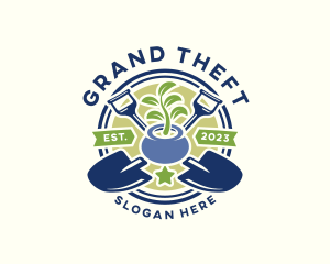 Leaf Plant Gardening Logo