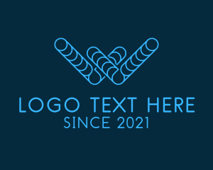 Typography - Modern Coins Letter W logo design