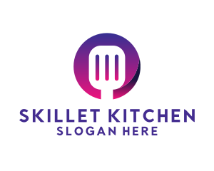 Spatula Kitchen Utensil logo design