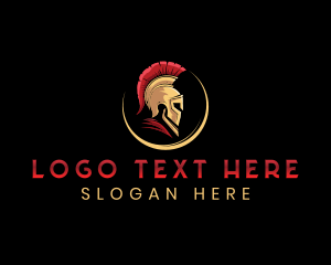 Gamer - Spartan Warrior Helmet logo design