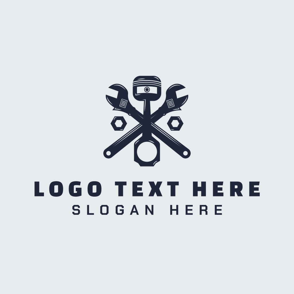 Wrench Piston Mechanic Logo | BrandCrowd Logo Maker