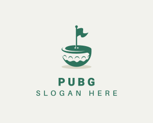 Flag Golf Course  Logo