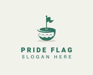 Flag - Flag Golf Course logo design