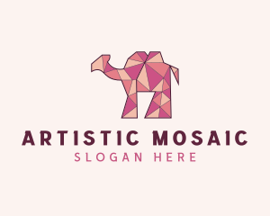 Mosaic - Camel Mosaic Animal logo design