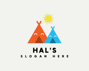 Homeschool - Happy Tent Playhouse logo design