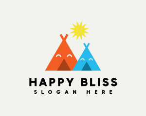 Happy Tent Playhouse logo design