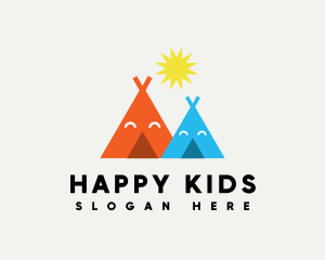 Happy Tent Playhouse logo design