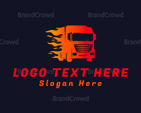 Fast Fire Truck Logo