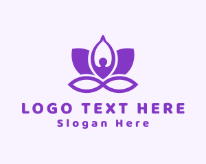 Vegetarian - Wellness Yoga Spa logo design
