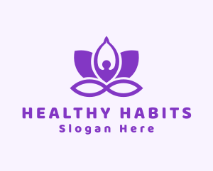 Wellness Yoga Spa logo design